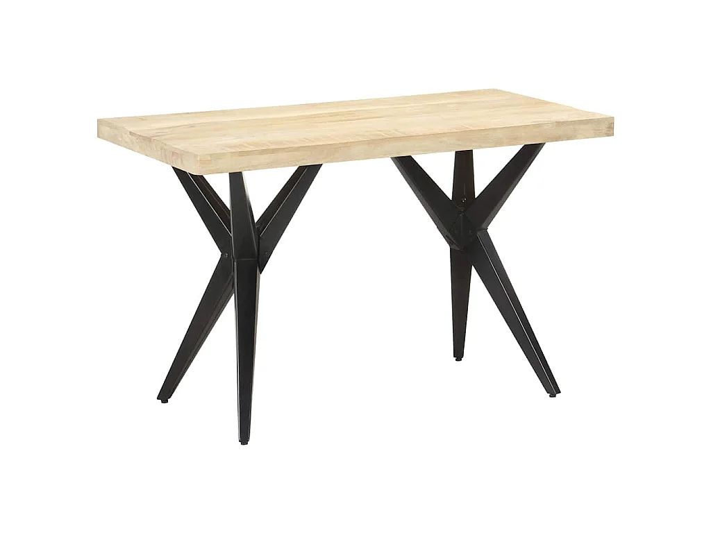 Eettafel 120x60x76 cm massief mangohout