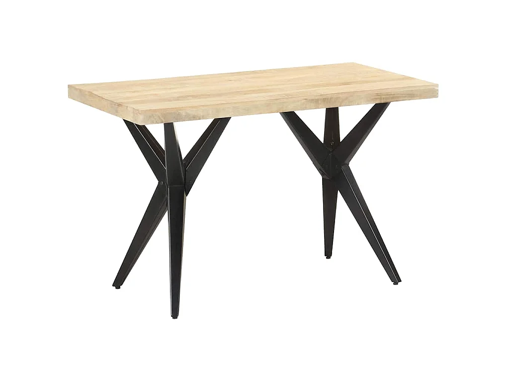 Eettafel 120x60x76 cm massief mangohout