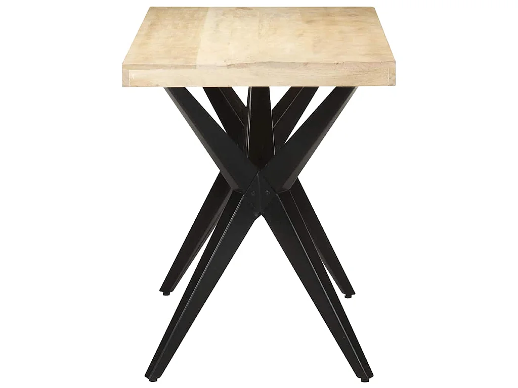 Eettafel 120x60x76 cm massief mangohout