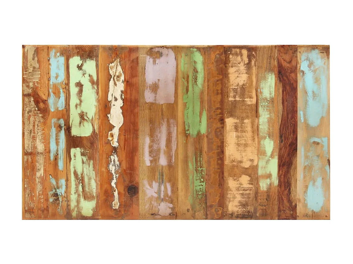 Table de salle à manger Bois de récupération solide 160x80x76cm
