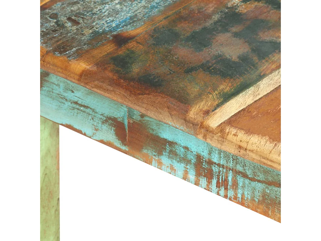 Table de salle à manger Bois de récupération solide 160x80x76cm