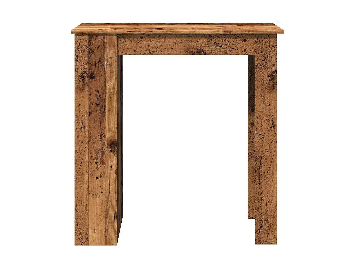 Table de bar avec étagère vieux bois bois d'ingénierie