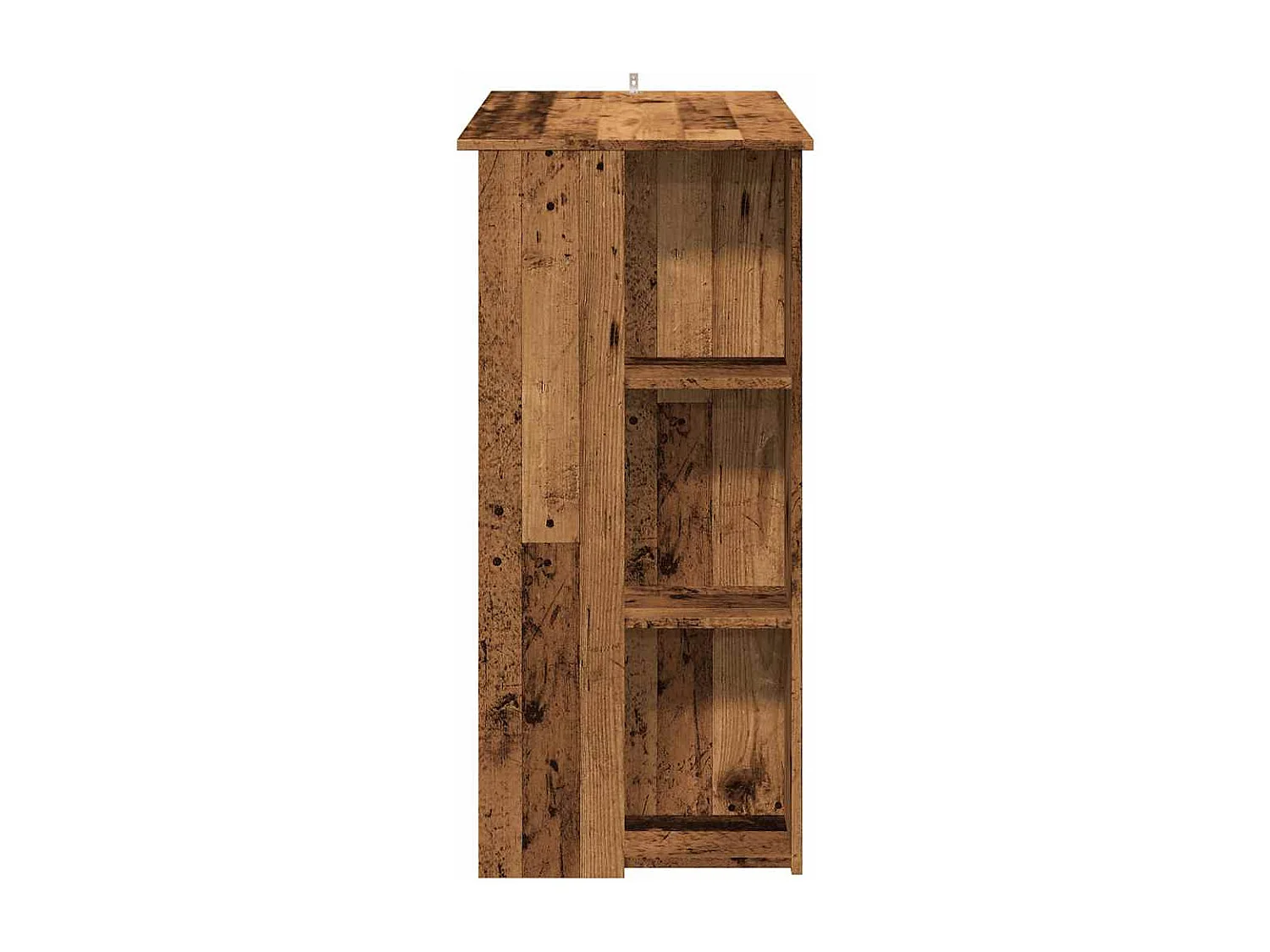 Bartisch mit Regal Altholz-Optik 102x50x103,5 cm Holzwerkstoff