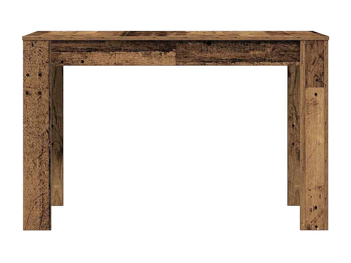 Table à manger vieux bois 120x60x76 cm bois d'ingénierie