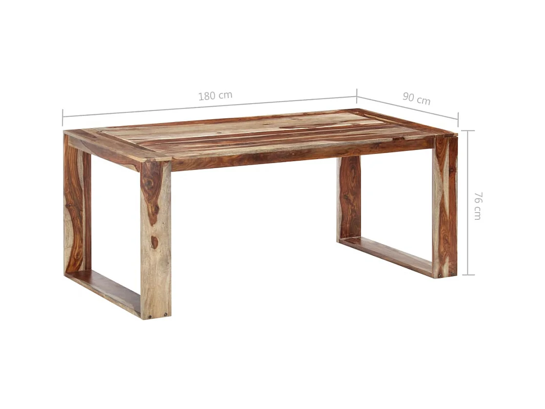 Table à manger 180x90x76 cm Bois massif