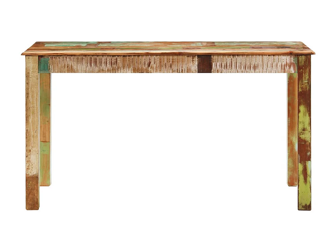 Table de salle à manger Bois de récupération solide 140x70x76cm
