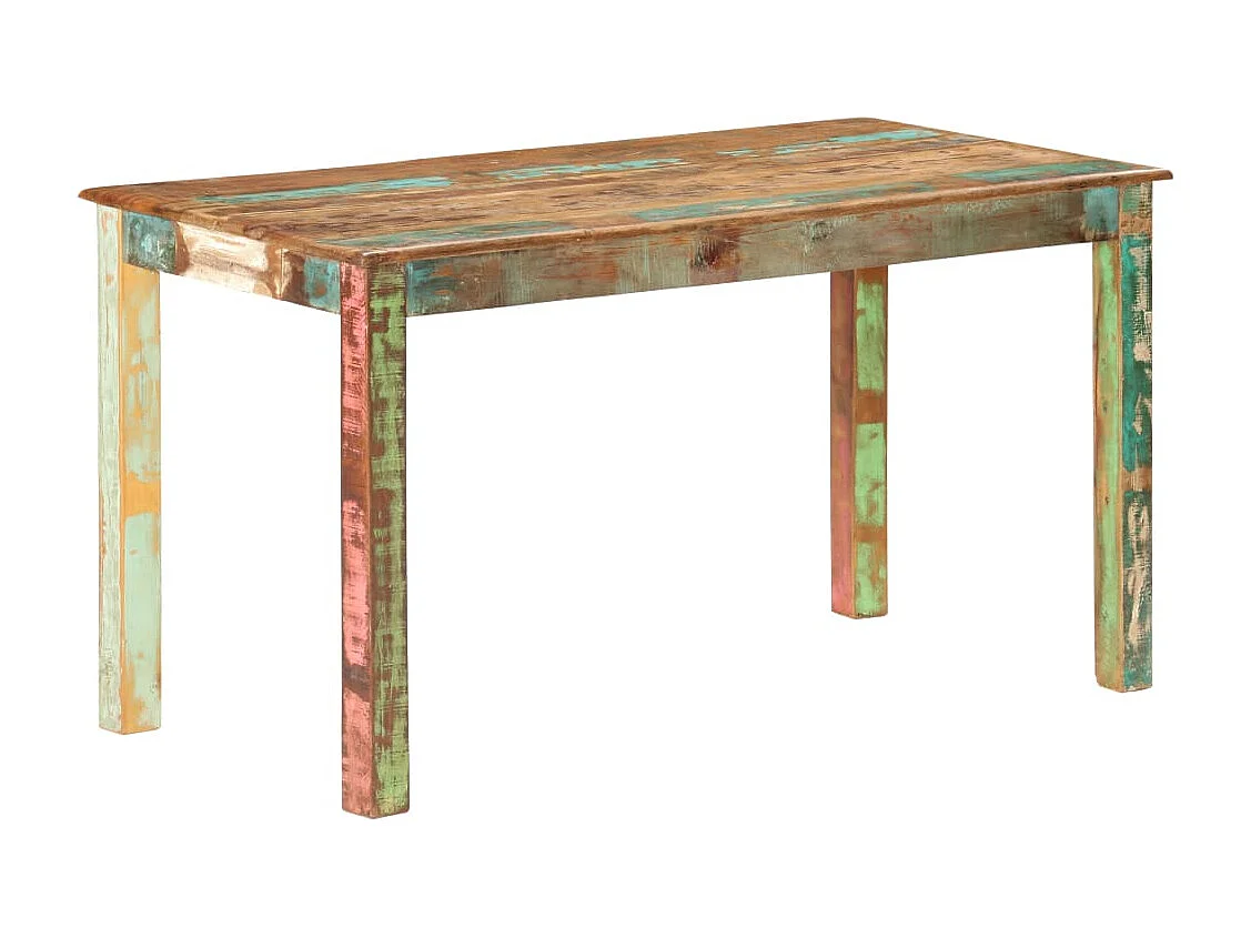 Table de salle à manger Bois de récupération solide 140x70x76cm
