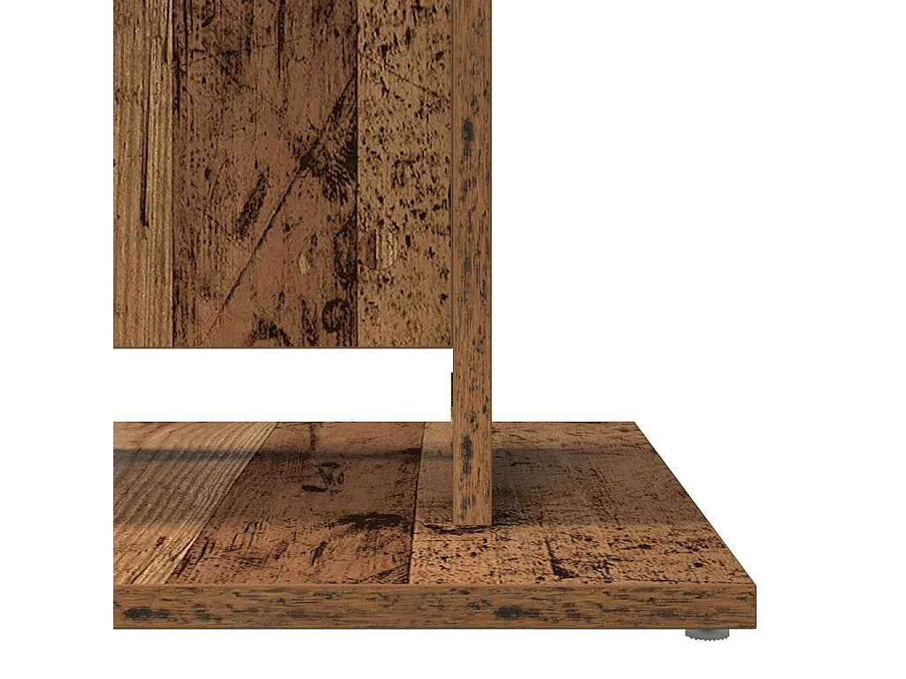Table de bistro vieux bois 60x60x75 cm bois d'ingénierie