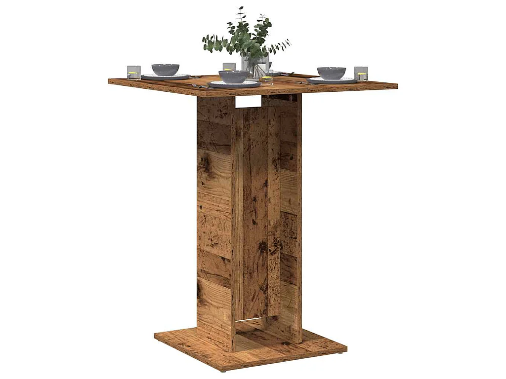 Bistrotisch Altholz-Optik 60x60x75 cm Holzwerkstoff