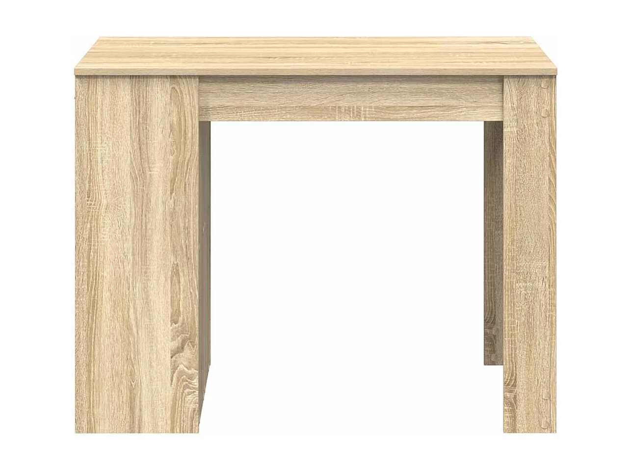 Bureau avec tiroir et étagère chêne sonoma bois d'ingénierie