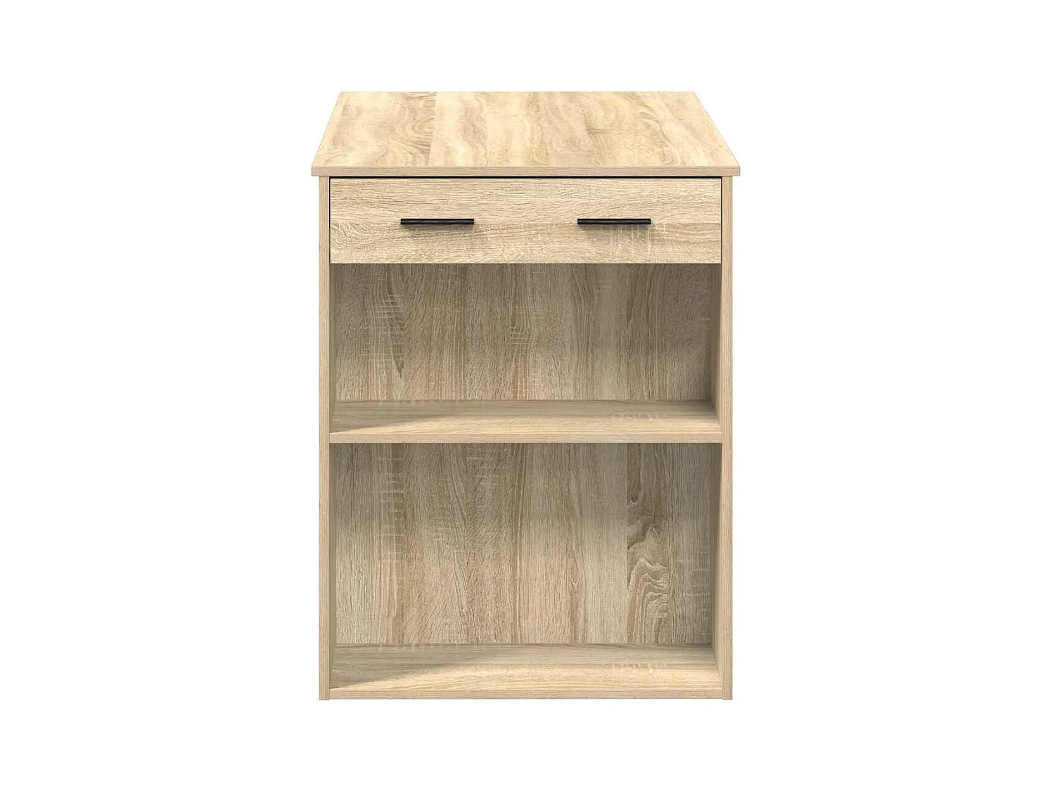 Schreibtisch mit Schubladen Ablage Sonoma-Eiche 102x62x77,5 cm