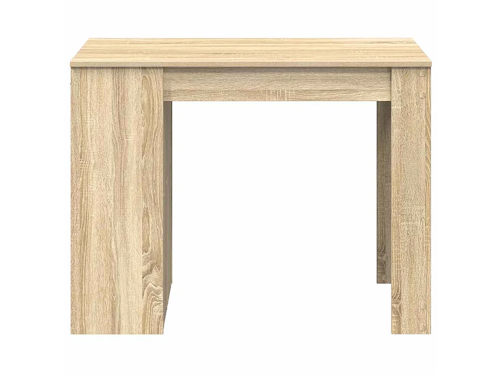 Bureau avec tiroir et étagère chêne sonoma bois d'ingénierie