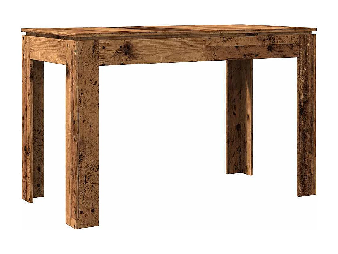 Table à manger vieux bois 120x60x76 cm bois d'ingénierie