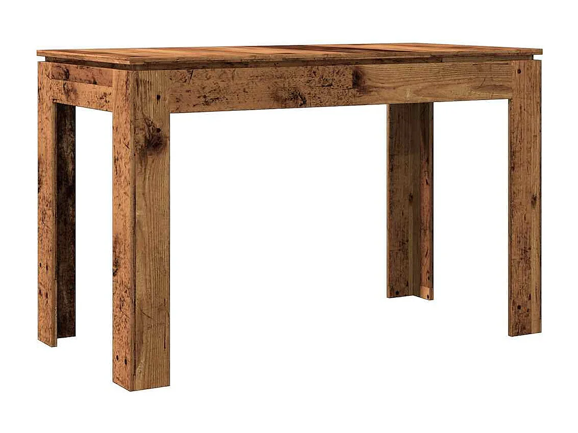 Table à manger vieux bois 120x60x76 cm bois d'ingénierie