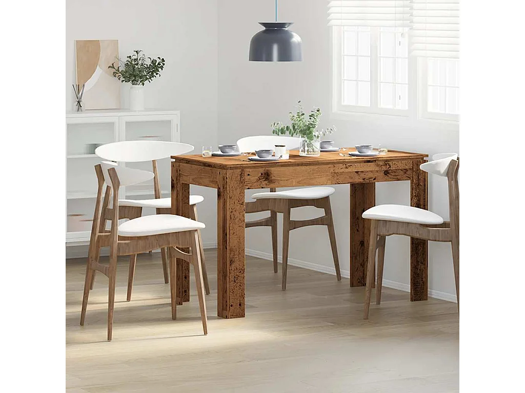 Tavolo da Pranzo Legno Antico 120x60x76 cm in Truciolato