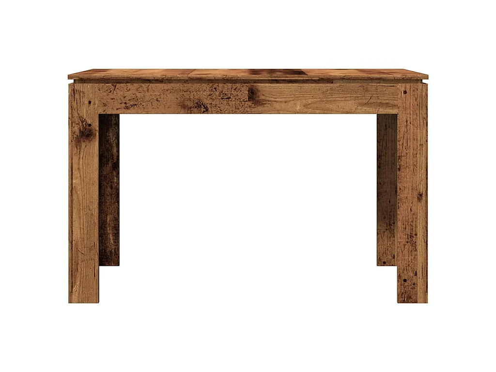 Eettafel 120x60x76 cm bewerkt hout oud houtkleurig