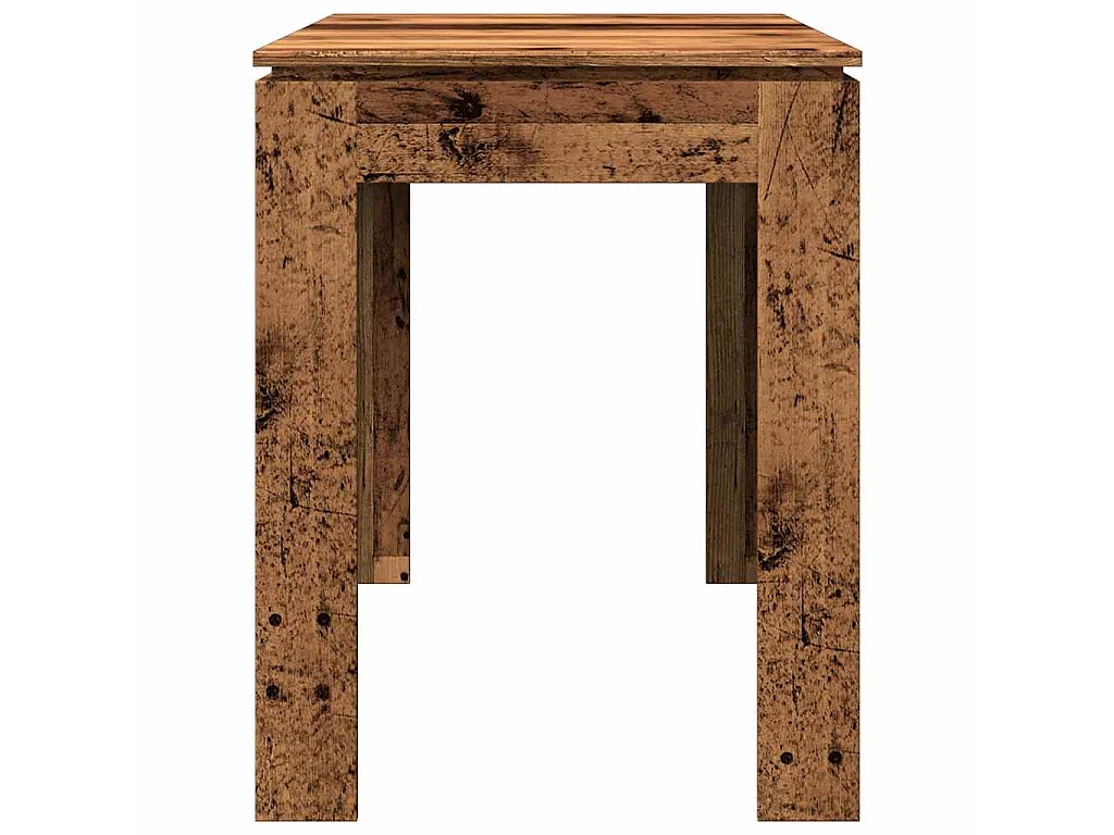 Eettafel 120x60x76 cm bewerkt hout oud houtkleurig