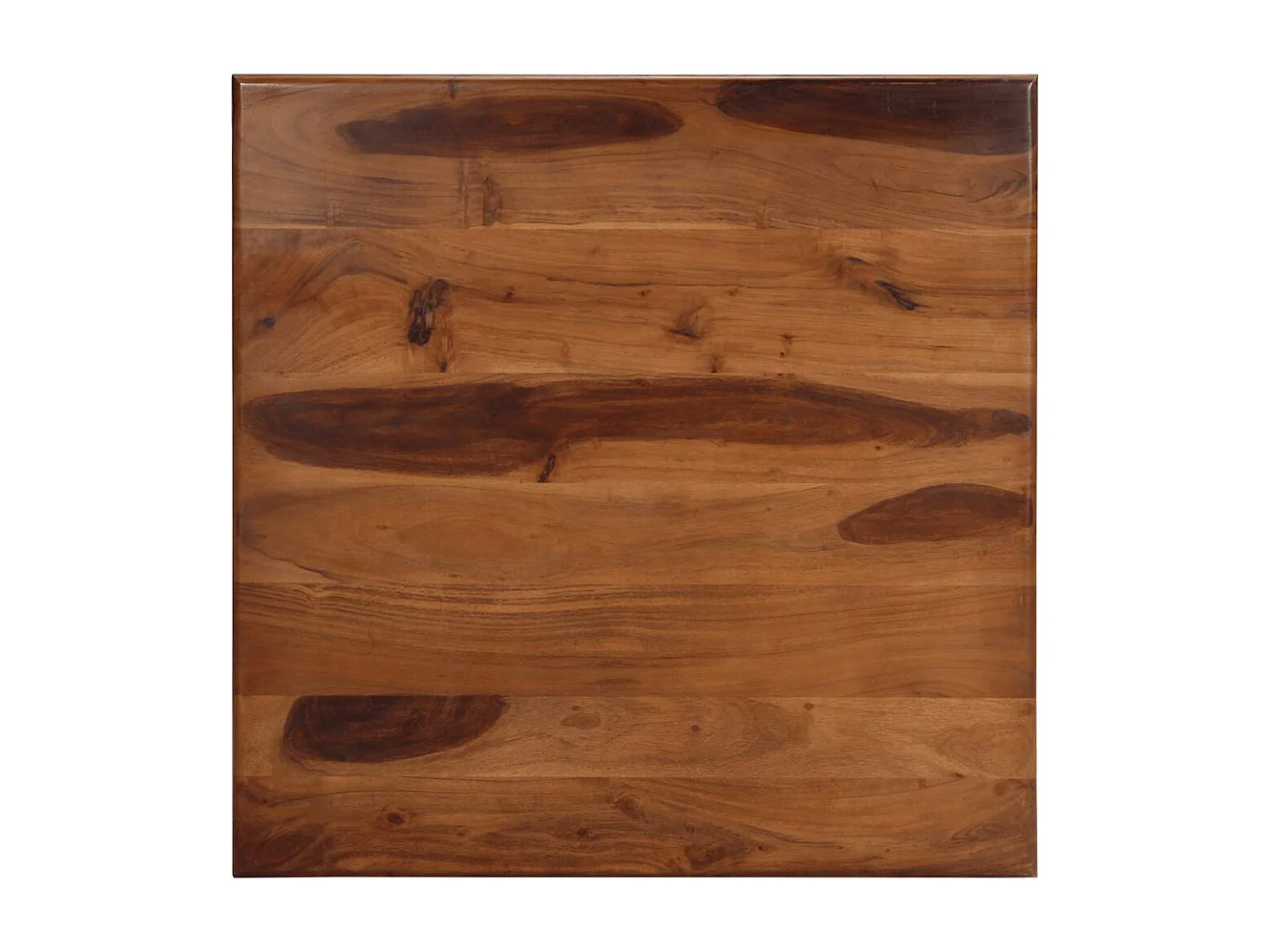 Mesa de jantar 80x80x77 cm madeira de acácia maciça