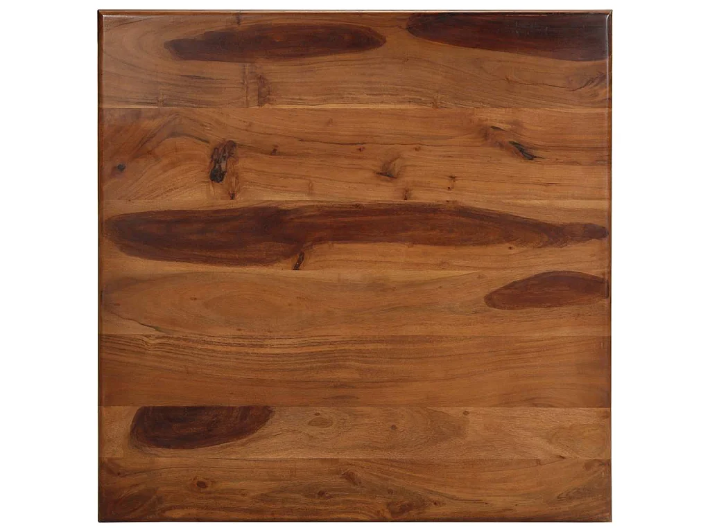 Mesa de jantar 80x80x77 cm madeira de acácia maciça