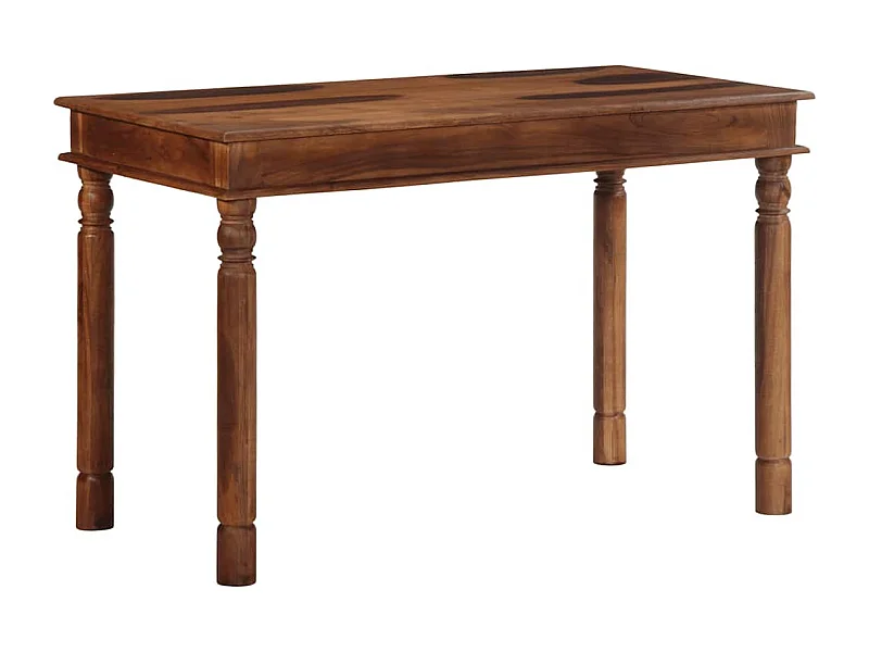 Mesa de jantar 120x60x77 cm madeira maciça de acácia