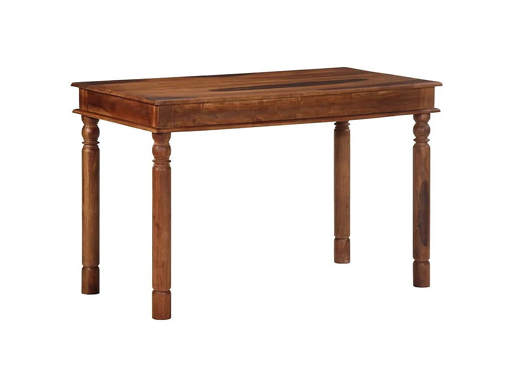 Table à manger 120x60x77 cm bois massif d'acacia