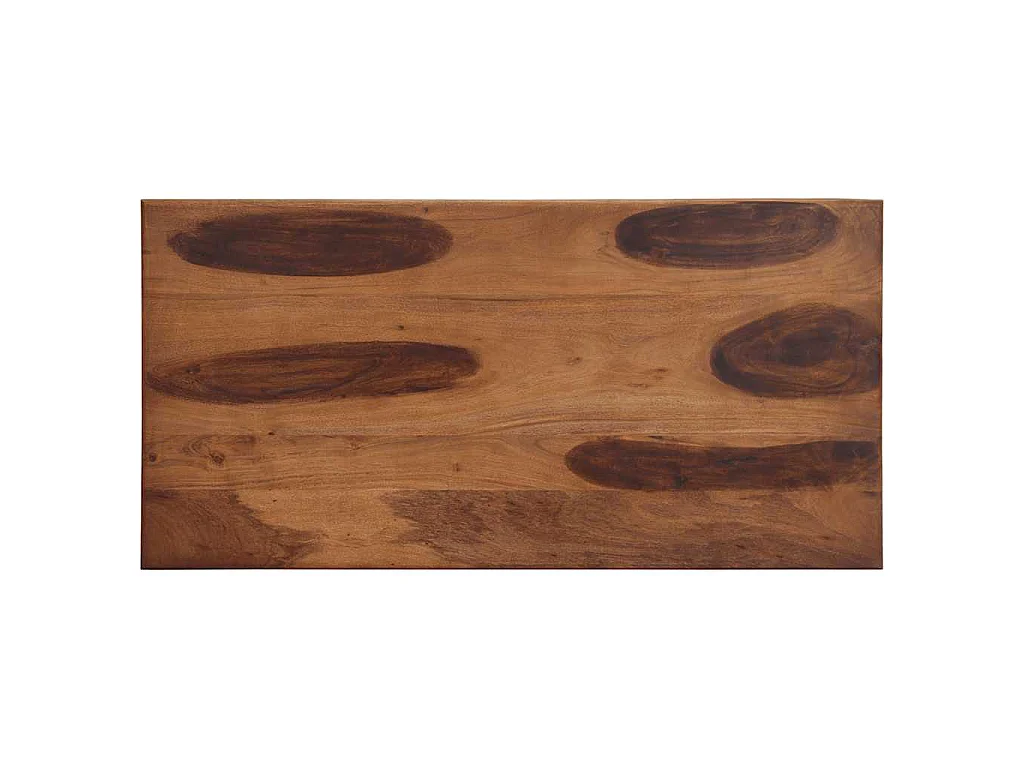 Mesa de comedor madera maciza de acacia 120x60x77 cm