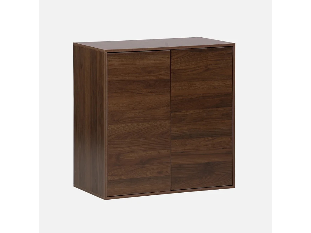 Módulo de almacenamiento con 2 puertas, 70cm nogal