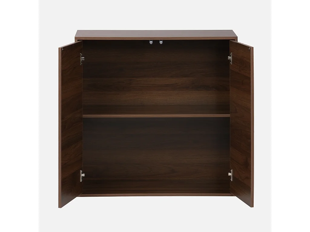 Módulo de almacenamiento con 2 puertas, 70cm nogal