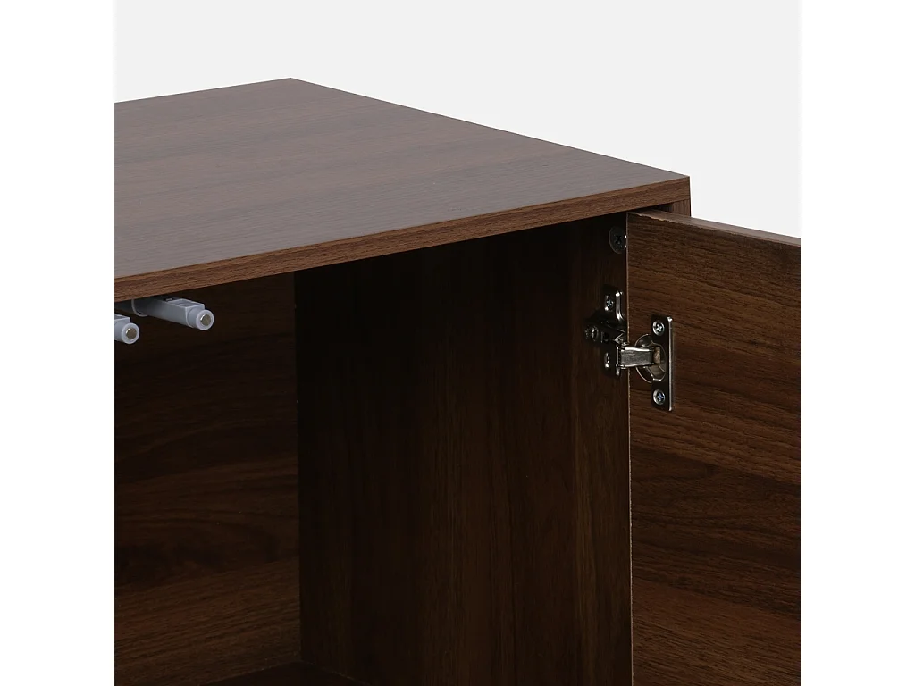 Módulo de almacenamiento con 2 puertas, 70cm nogal