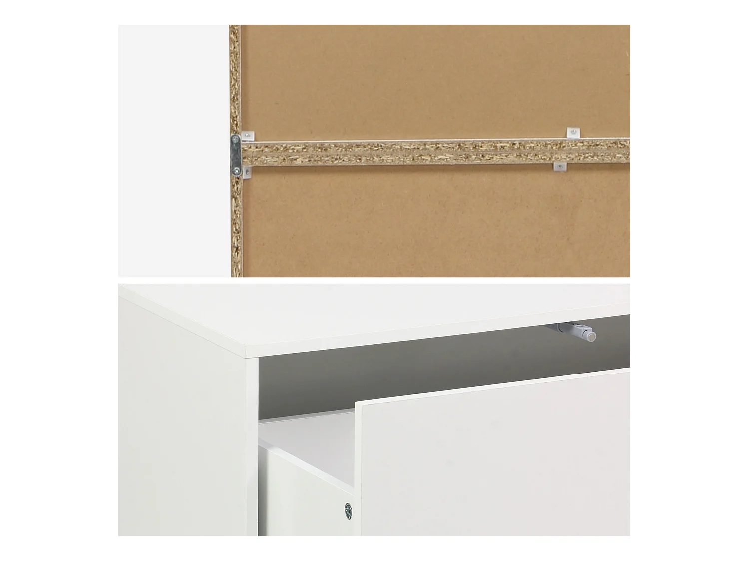 Estantería, biblioteca modular con 3 cajones y 8 nichos blanco