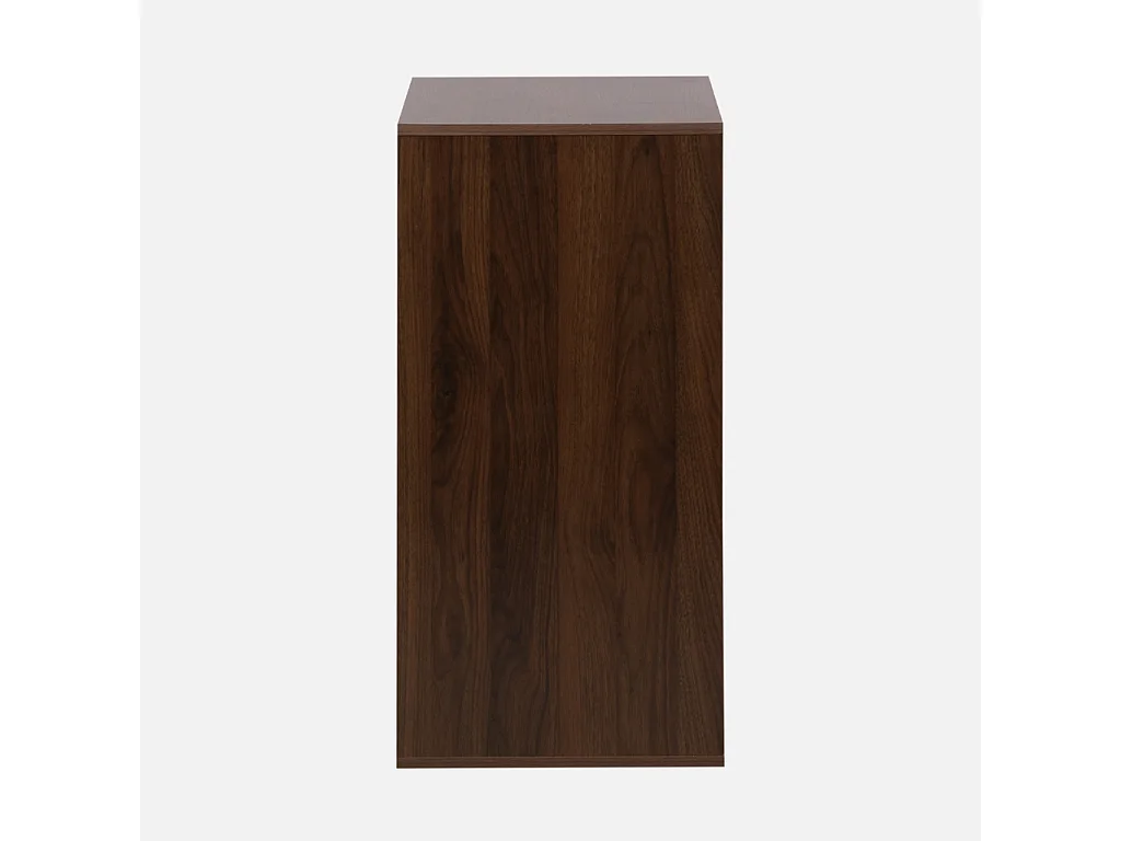 Etagère. bibliothèque. module de rangement décor bois noyer 2 étagères L 70 x P 35 x H 70cm - Kompo