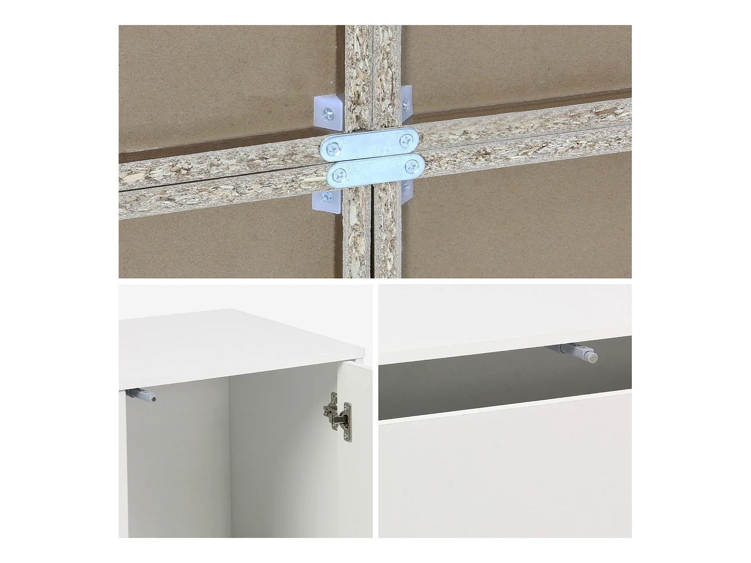 Kit estantería o biblioteca modular con 9 secciones blanco