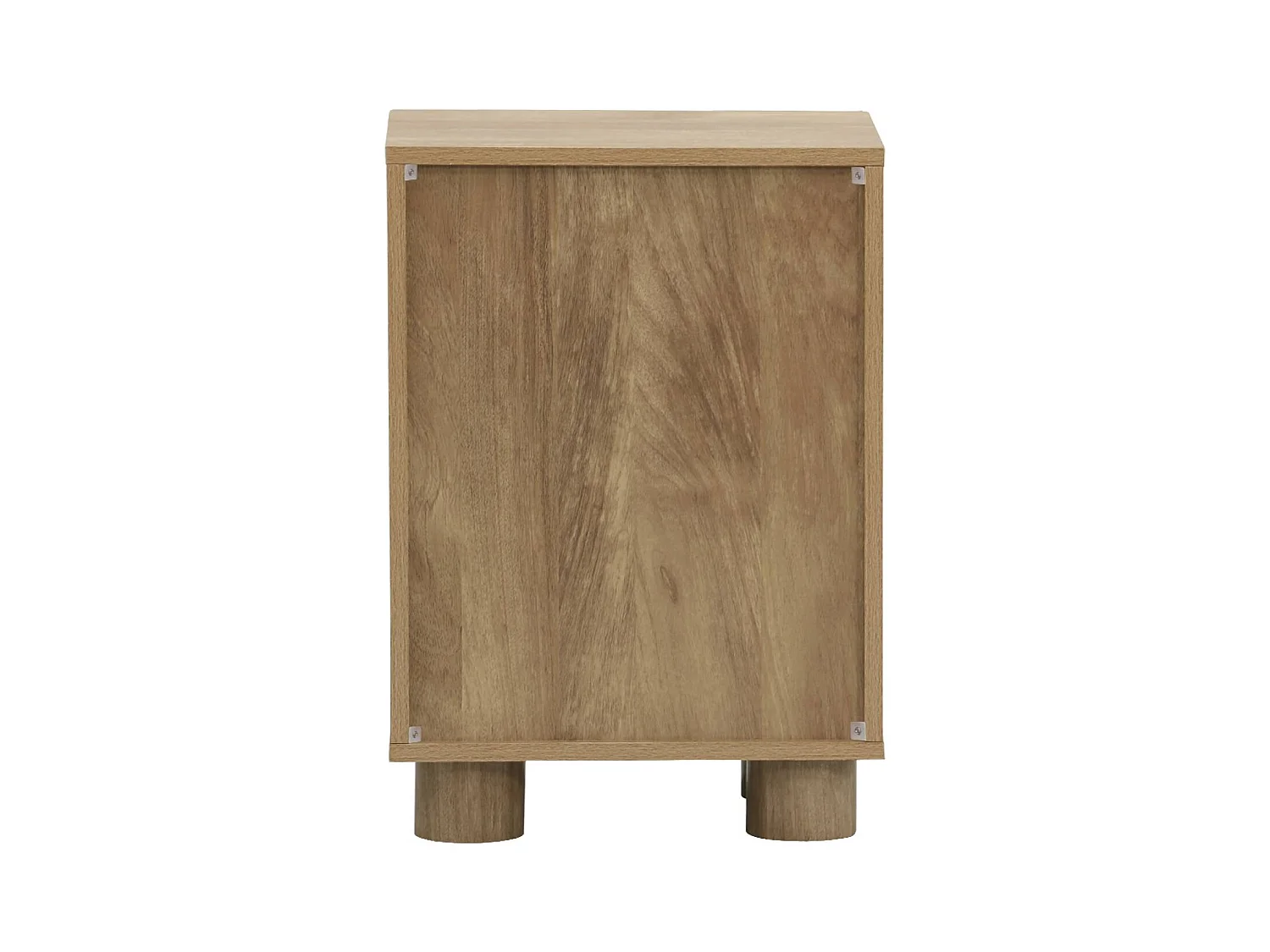 Lot de 2 tables de chevet décor bois de manguier 1 porte réversible Pondi