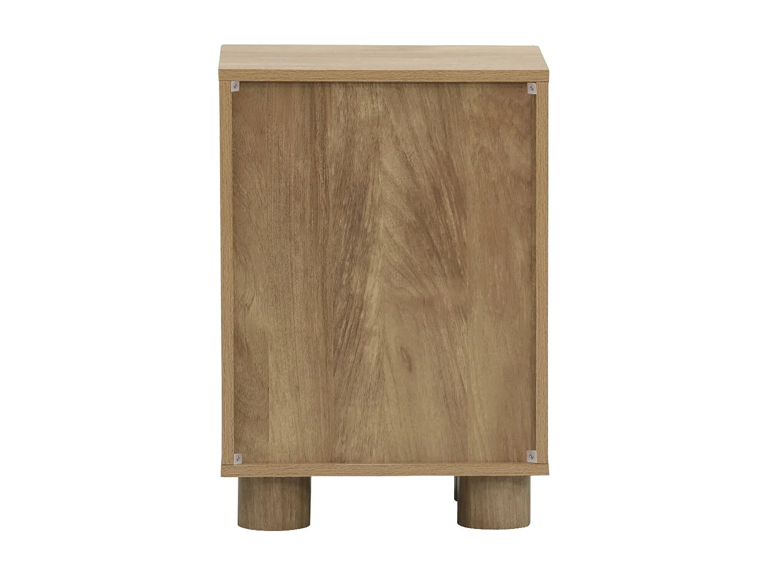 Lot de 2 tables de chevet décor bois de manguier 1 porte réversible Pondi