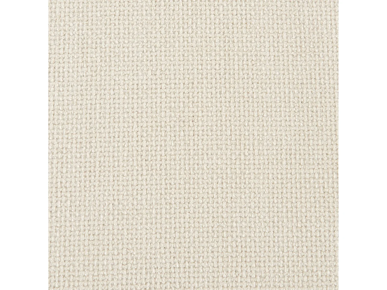 Divano angolare sinistro in tessuto semplice, 3 posti, bianco sporco