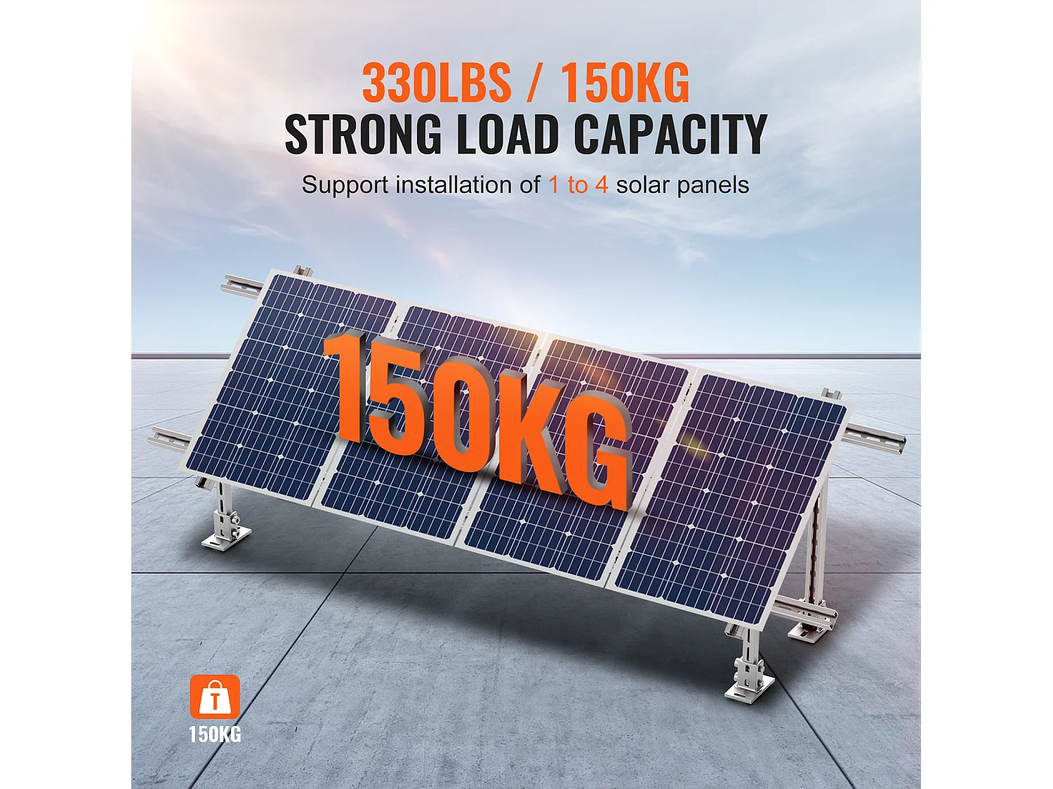 Painéis Solares Ajustáveis SucceBuy Pack de 2 Suportes Ajustáveis para Painel Solar, 30°-60°