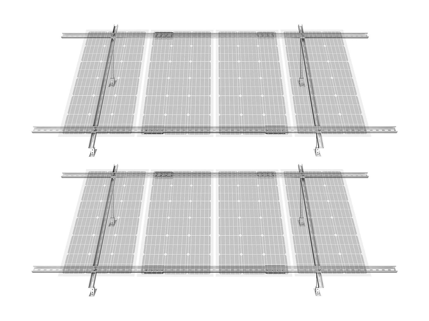 Painéis Solares Ajustáveis SucceBuy Pack de 2 Suportes Ajustáveis para Painel Solar, 30°-60°