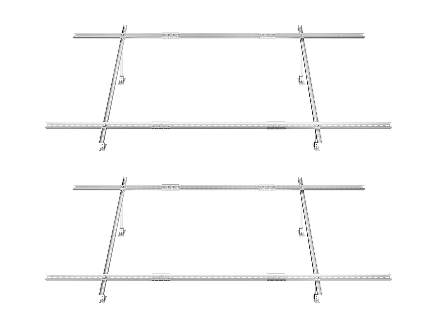 Painéis Solares Ajustáveis SucceBuy Pack de 2 Suportes Ajustáveis para Painel Solar, 30°-60°