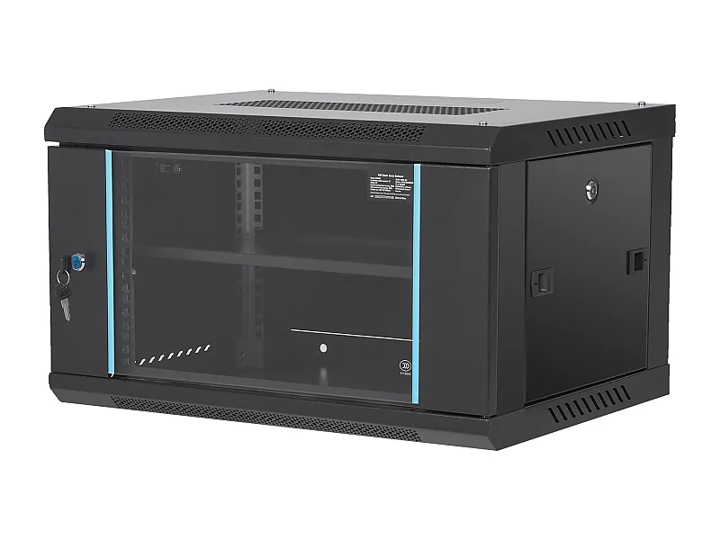 Wandbehuizing voor Netwerkserver SucceBuy 6U, 39cm Diepte, Deurslot, voor Netwerk