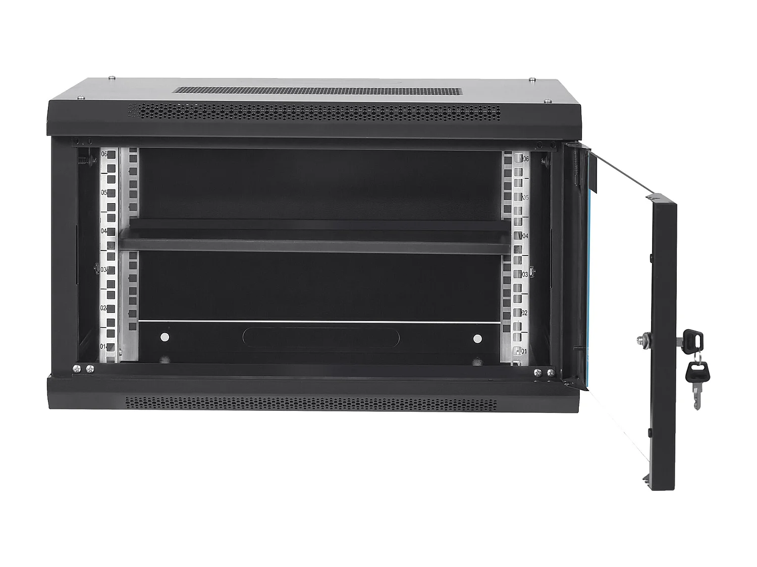 Boîtier Mural pour Serveur Réseau SucceBuy 6U, 39cm de Profondeur, Serrure de Porte, pour Réseau