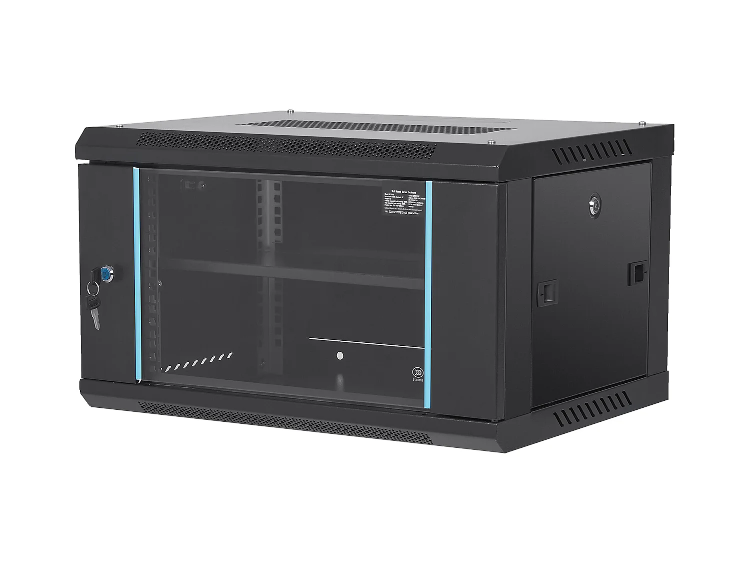 Chassis a Parete per Server di Rete SucceBuy 6U, 39cm di Profondità, Serratura Porta, per Rete