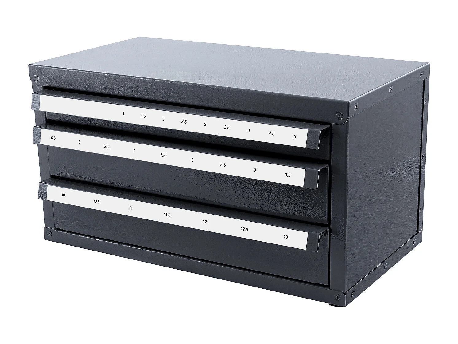 Distributore di Punte SucceBuy a Tre Cassetti, Impilabile, per Alesatori da 1 mm a 13 mm