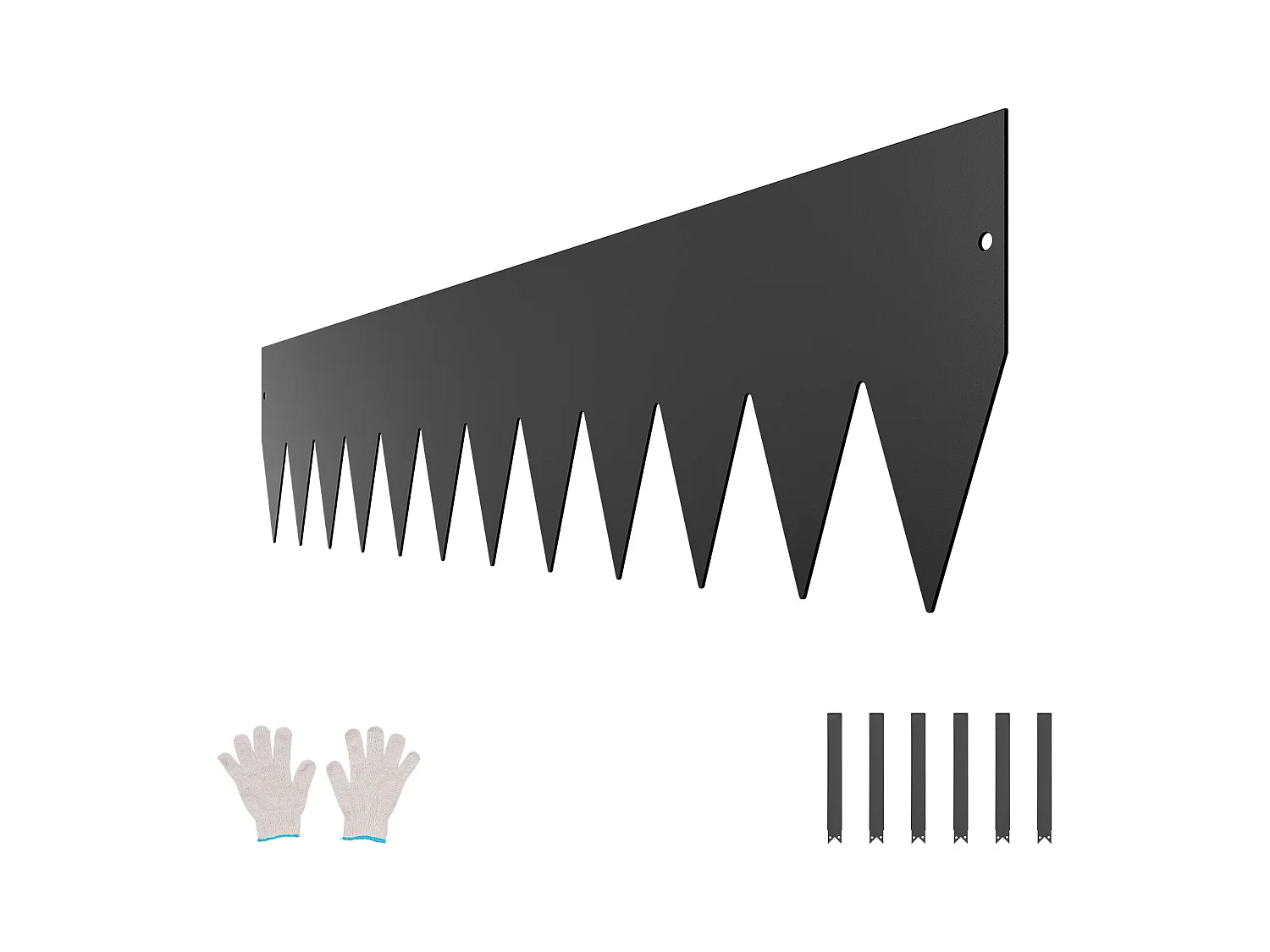 Bordures à Planter SucceBuy Bordure de Jardin en Acier Durable et Résistante à la Rouille 4PCS 1016 x 203 mm