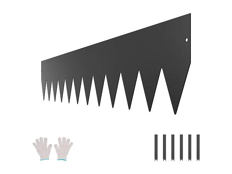 Bordures à Planter SucceBuy Bordure de Jardin en Acier Durable et Résistante à la Rouille 4PCS 1016 x 203 mm