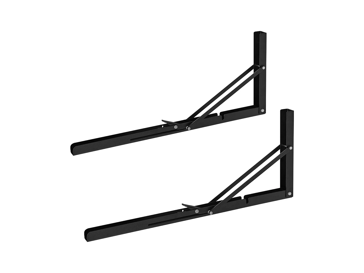 Support d'Étagère SucceBuy, Pliable, 61 cm L, 2 Pièces, Flottant Robuste, pour les Salons, Bureaux, Cuisines, Salles de Bains et Bureaux