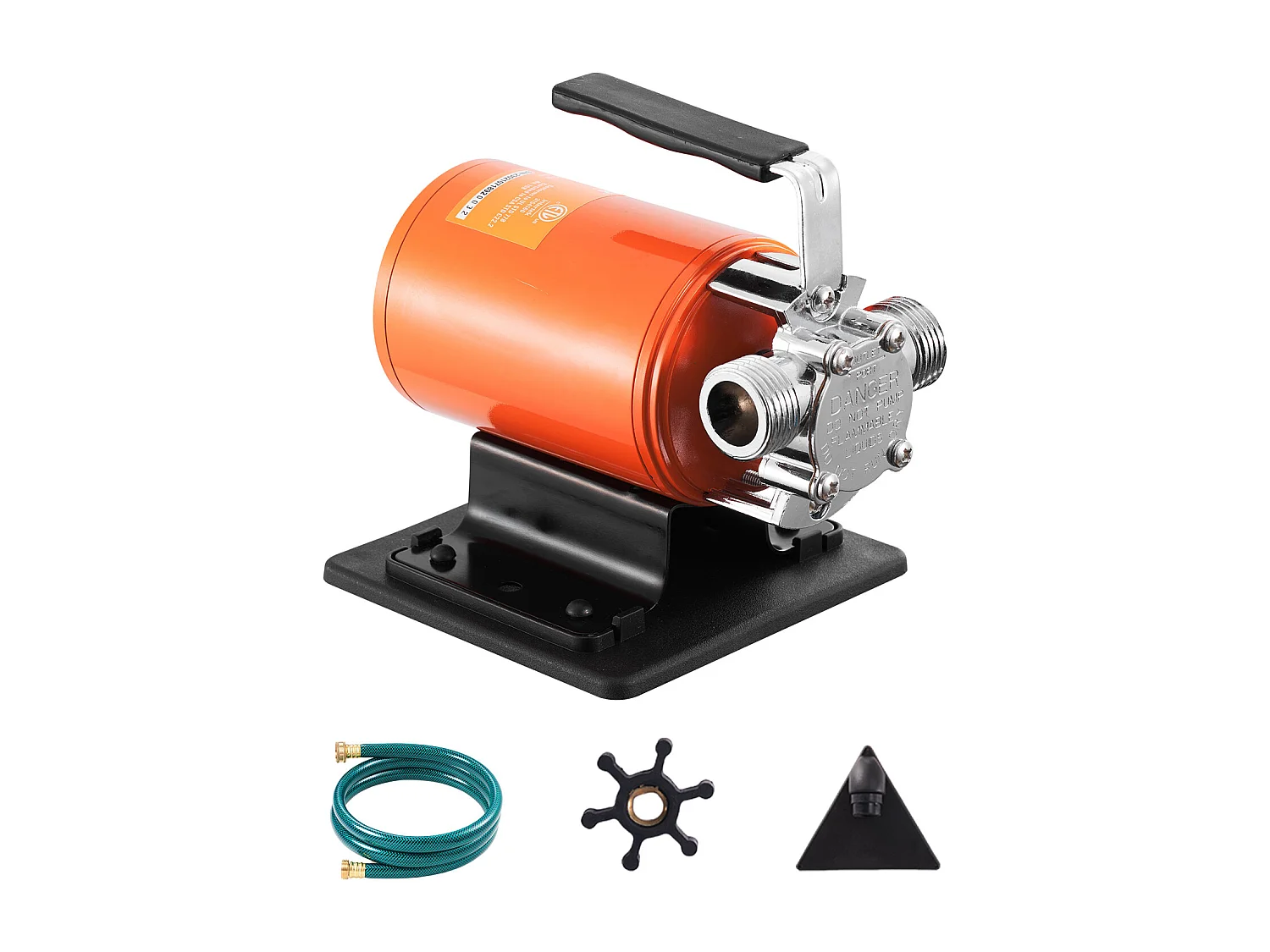 Pompe de Transfert d'Eau SucceBuy Pompe de Transfert d'Eau Portable 12 V, 1.36 m³/H, 75 W avec Tuyau