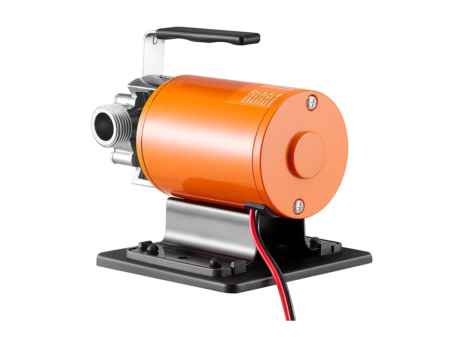 Pompe de Transfert d'Eau SucceBuy Pompe de Transfert d'Eau Portable 12 V, 1.36 m³/H, 75 W avec Tuyau