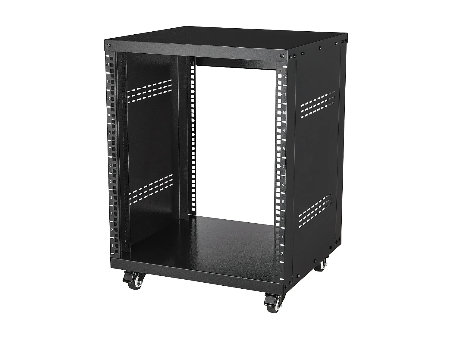 Server-Rack SucceBuy 12U AV-Rackstandaard 227kg Draagcapaciteit Netwerk Stereo Opnamestudio Rack