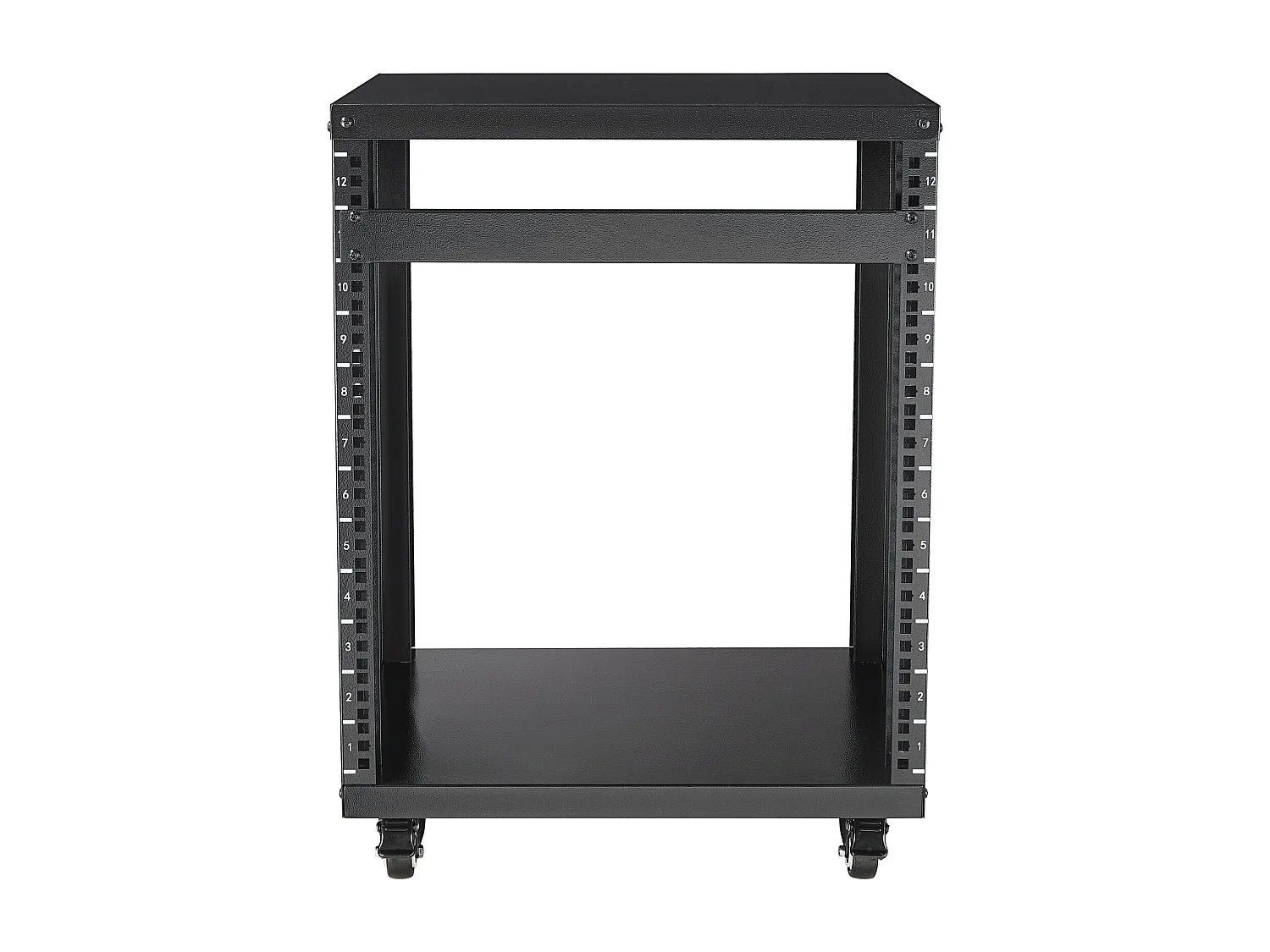 Server-Rack SucceBuy 12U AV-Rackstandaard 227kg Draagcapaciteit Netwerk Stereo Opnamestudio Rack