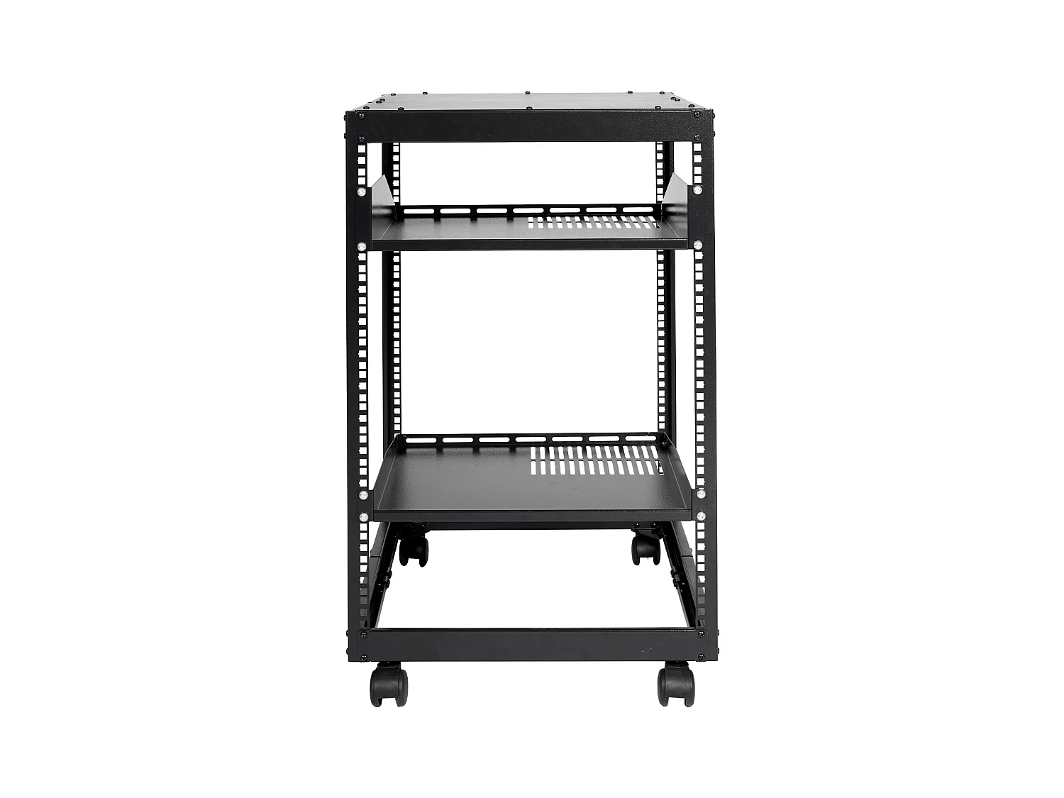 Rack Server SucceBuy 15U 4 - Rack Server a Montanti, 58cm - 102cm Regolabile, Chassis Rete